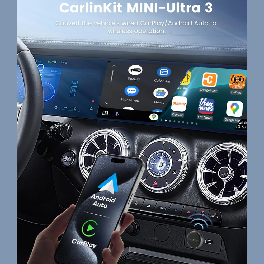 Adaptér Carplay / Android Auto Wireless Carlinkit Mini Ultra3 pro Apple iPhone / Android Series