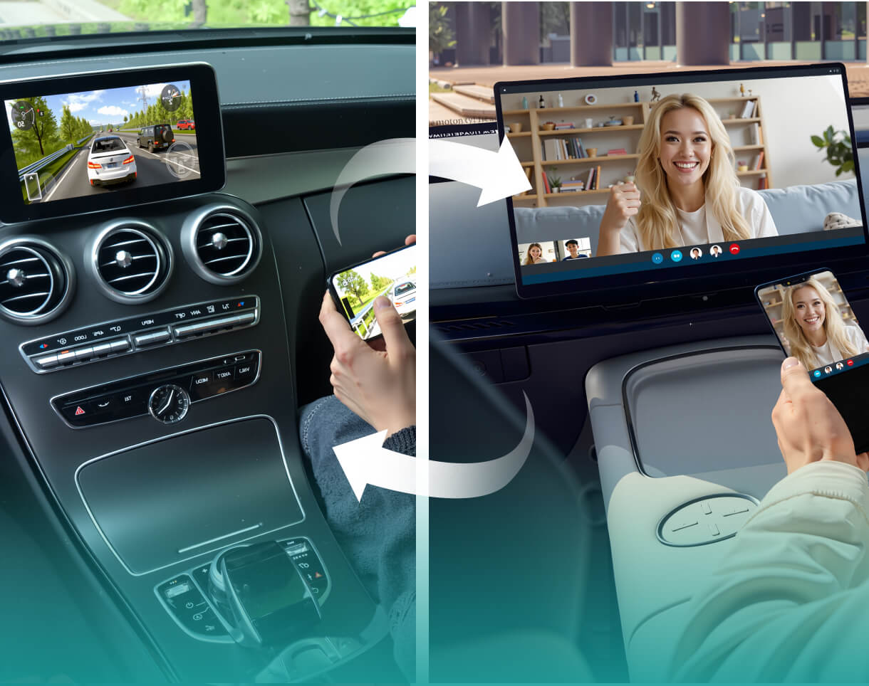 Bezdrátový adaptér Carplay / Android Auto Ottocast OttoAibox P3 Pro pro Apple iPhone / Android Series, znovu zabalený PCS61-T