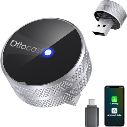 Bezdrátový adaptér Carplay / Android Auto Ottocast Mini Slim Tube pro Apple iPhone / Android Series CP88-T4