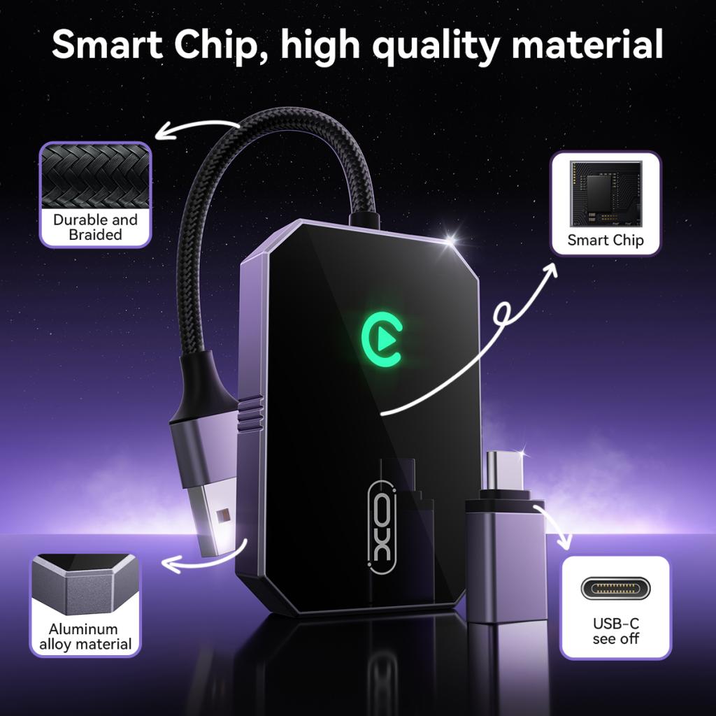 Bezdrátový adaptér Carplay XO Design CZ016 pro Apple iPhone Series