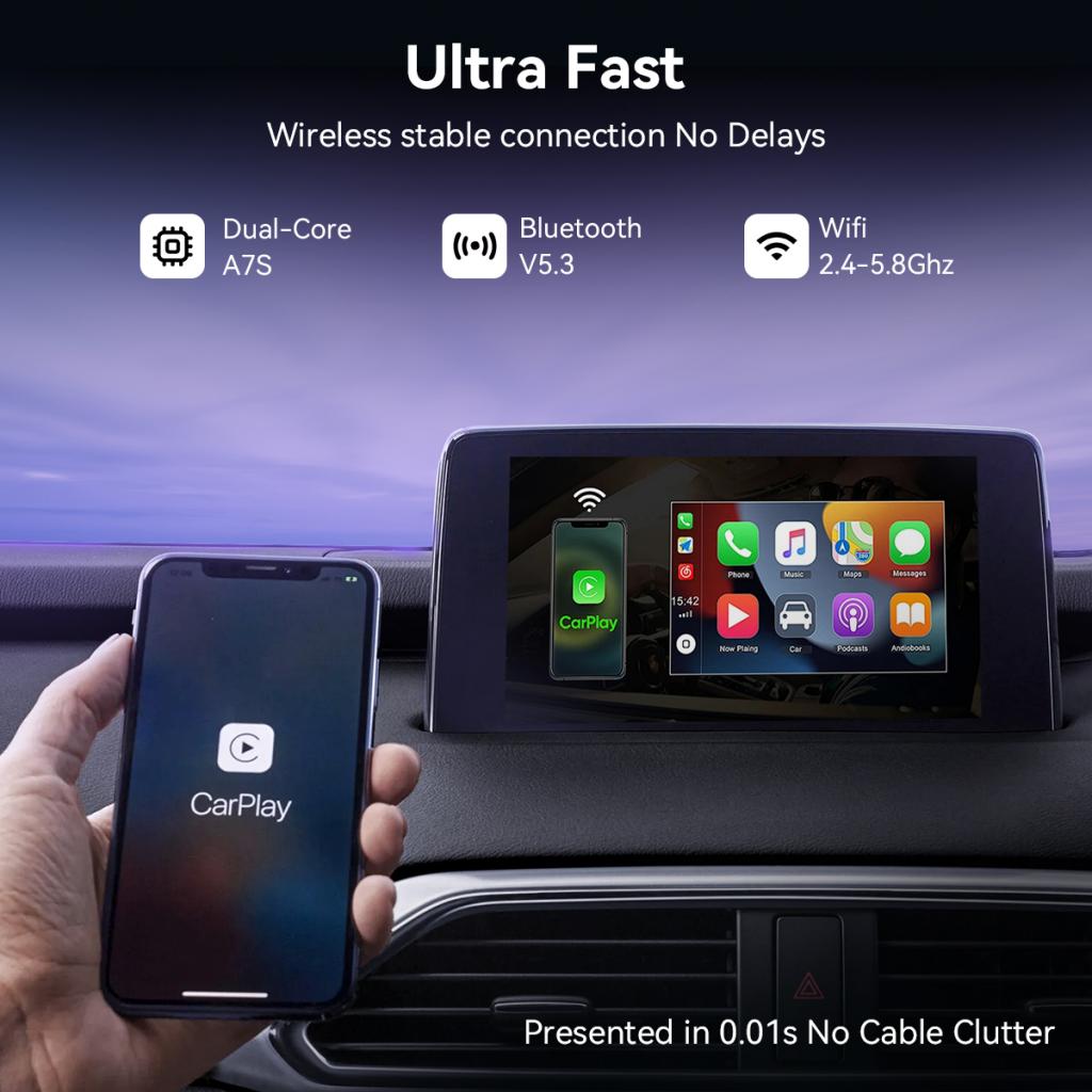 Bezdrátový adaptér Carplay XO Design CZ016 pro Apple iPhone Series