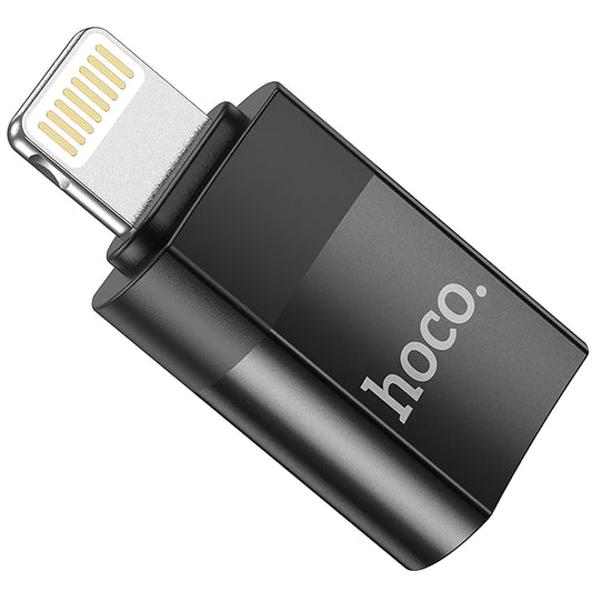 Datový a nabíjecí adaptér USB-C - Lightning HOCO UA17, černý 
