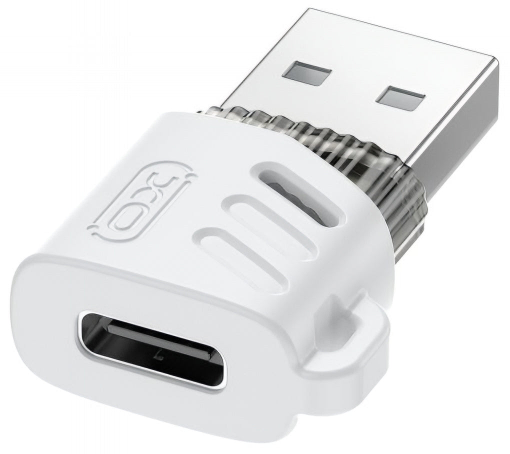 Adaptér pro data a nabíjení USB-C - USB-A XO Design NB256D, Bílý