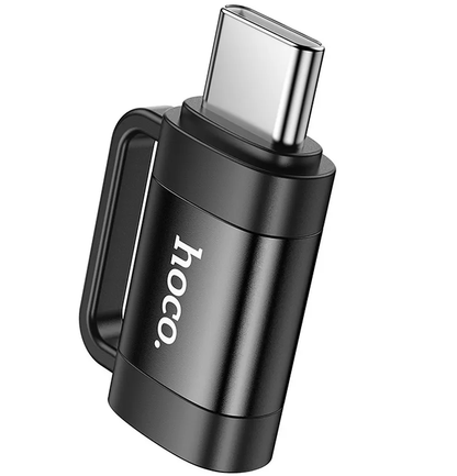 Adaptér pro data a nabíjení Lightning - USB-C HOCO UA31E, Černý