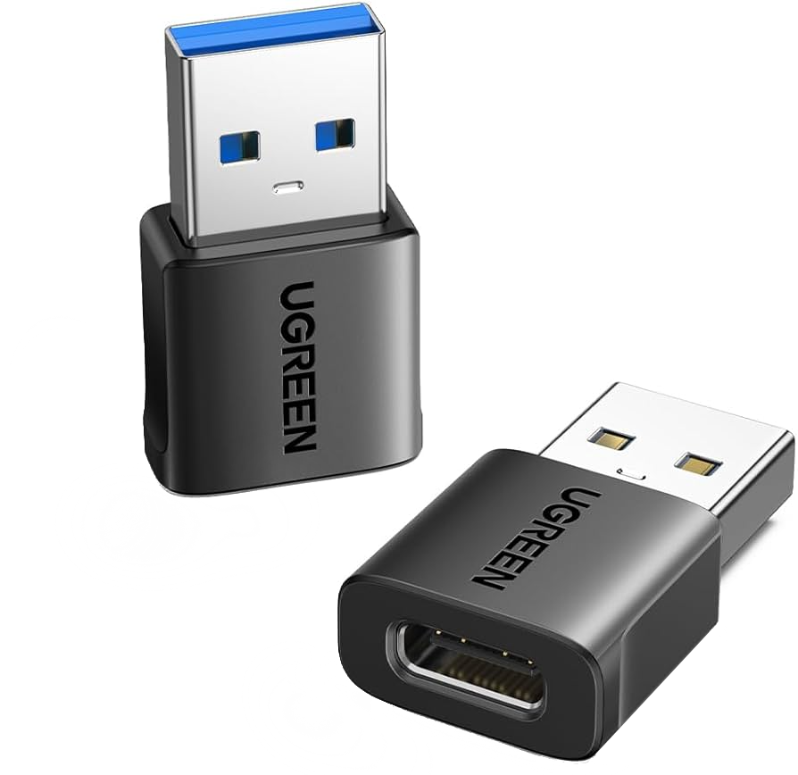 USB-C - USB-A datový a nabíjecí adaptér UGREEN US701 (45275), sada 2 kusů, černý