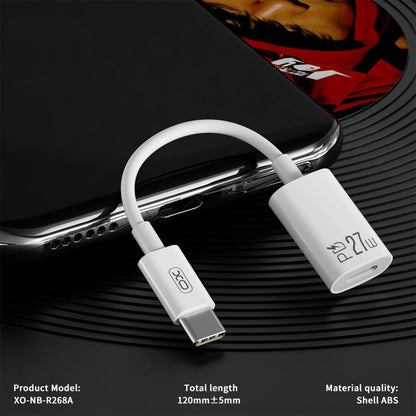 Adaptér pro data a nabíjení USB-C - Lightning XO Design NB-R268A, Bílý