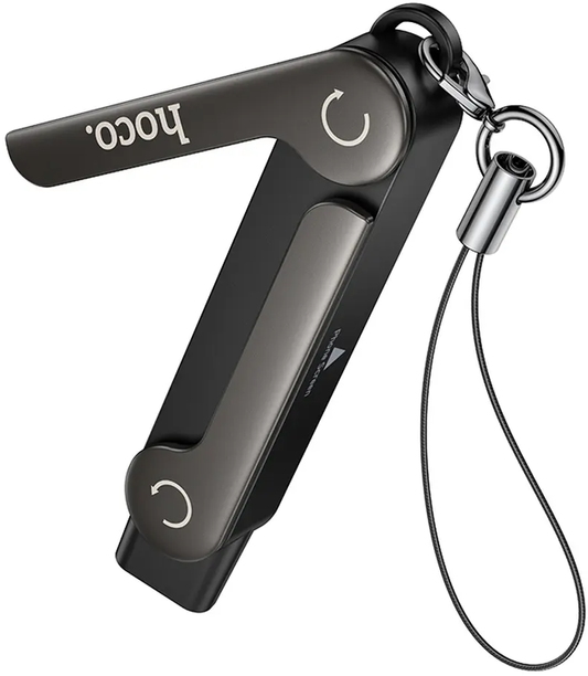USB-C datový a nabíjecí adaptér - USB-C HOCO UA47A, černý
