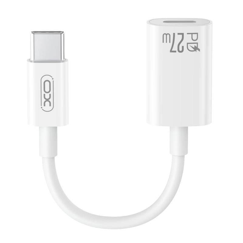 Adaptér pro data a nabíjení USB-C - Lightning XO Design NB-R268A, Bílý