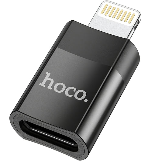 Datový a nabíjecí adaptér USB-C - Lightning HOCO UA17, černý 