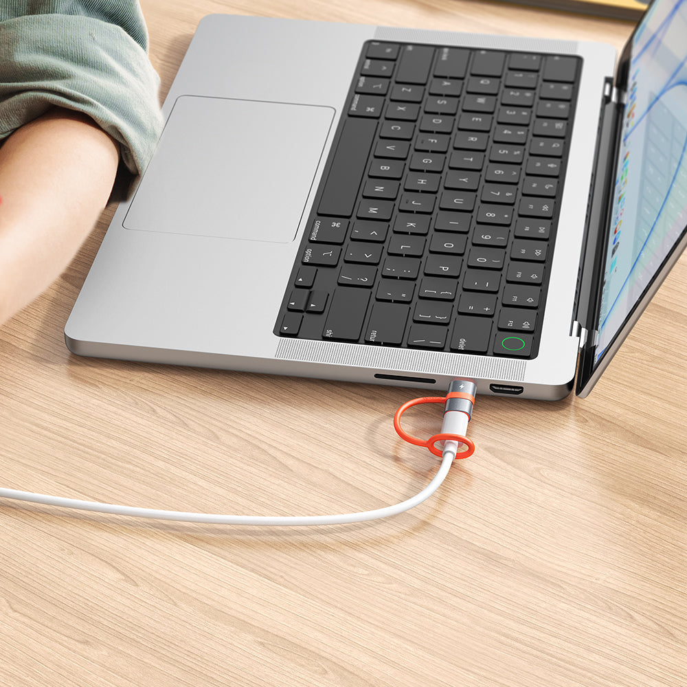 Adaptér pro data a nabíjení Lightning - USB-C McDodo OT-5530, šedý