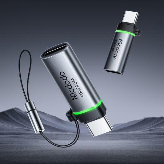 Adaptér pro data a nabíjení Lightning - USB-C McDodo OT-6010 Power Off, Černý