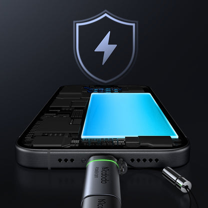 Adaptér pro data a nabíjení Lightning - USB-C McDodo OT-6010 Power Off, Černý