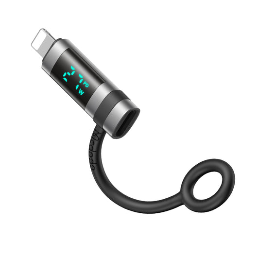 Adaptér pro data a nabíjení USB-C - Lightning McDodo OT-2610 Pigeon Display, černý