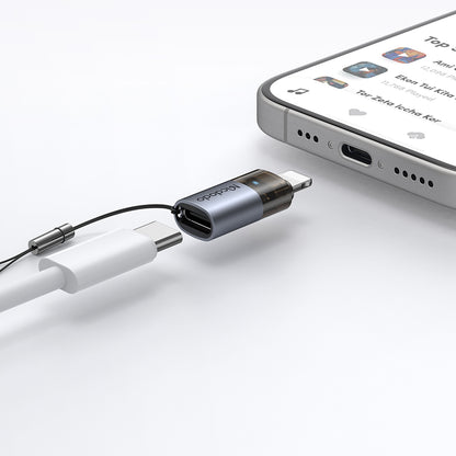 Adaptér pro data a nabíjení USB-C - Lightning McDodo OT-7630, černý