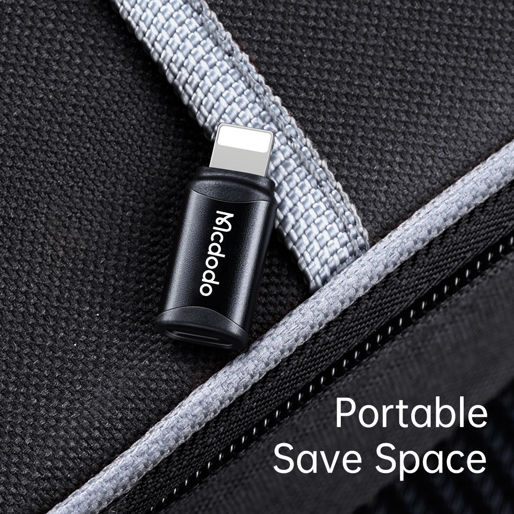 Adaptér pro data a nabíjení USB-C - Lightning McDodo OT-7680, černý