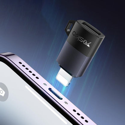 Adaptér pro data a nabíjení USB-C - Lightning Yesido GS27, šedý