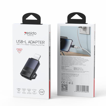 Adaptér pro data a nabíjení USB-C - Lightning Yesido GS27, šedý