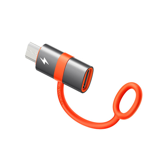 Adaptér pro data a nabíjení USB-C - microUSB McDodo OT-3820, šedý