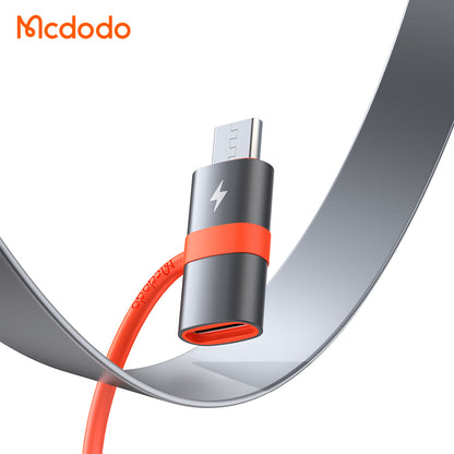 Adaptér pro data a nabíjení USB-C - microUSB McDodo OT-3820, šedý