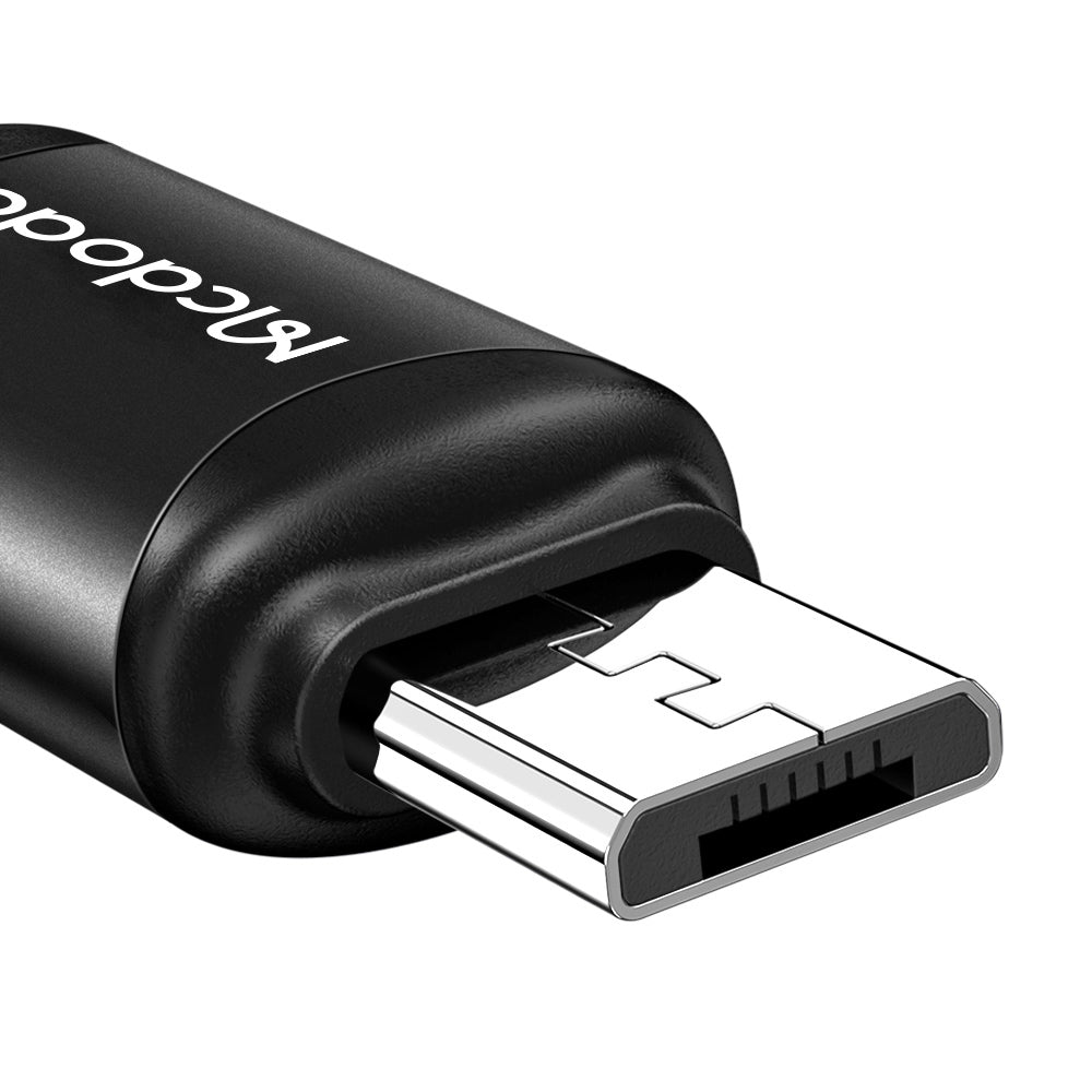 Adaptér pro data a nabíjení USB-C - microUSB McDodo OT-7690, černý