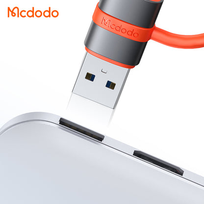 Adaptér pro data a nabíjení USB-C - USB-A McDodo OT-3800, šedý