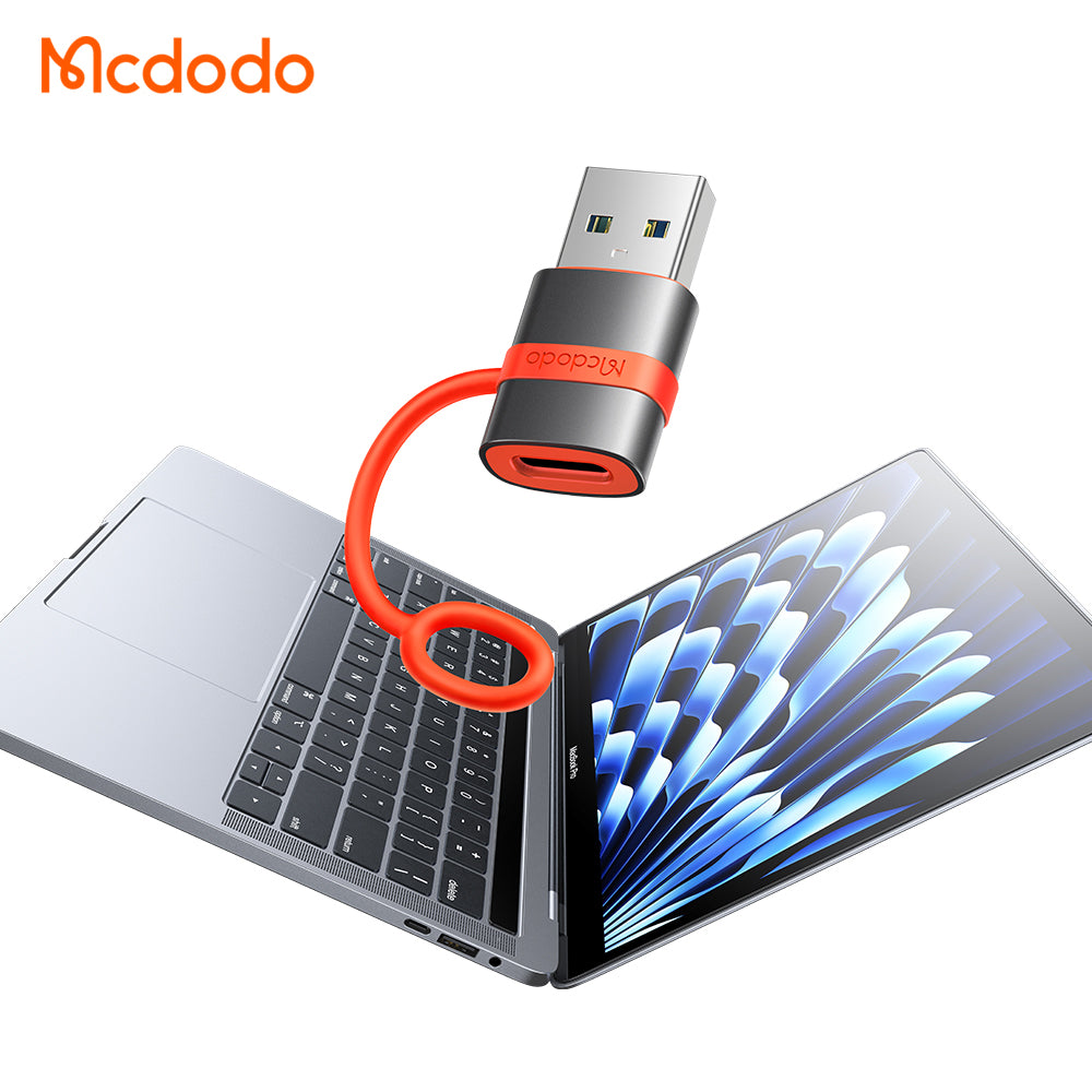 Adaptér pro data a nabíjení USB-C - USB-A McDodo OT-3800, šedý