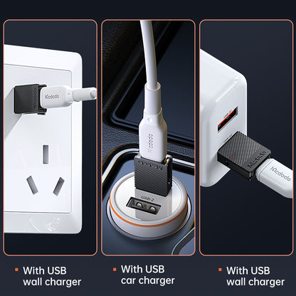 Adaptér pro data a nabíjení USB-C - USB-A McDodo OT-6970, černý