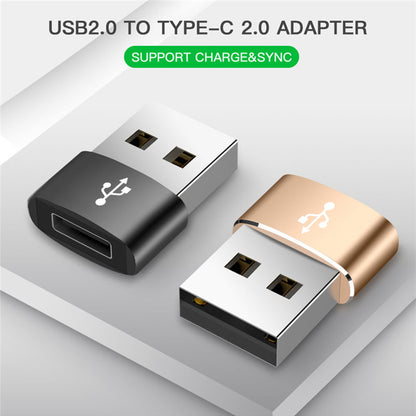 Adaptér pro data a nabíjení USB-C - USB-A Techsuit, černý