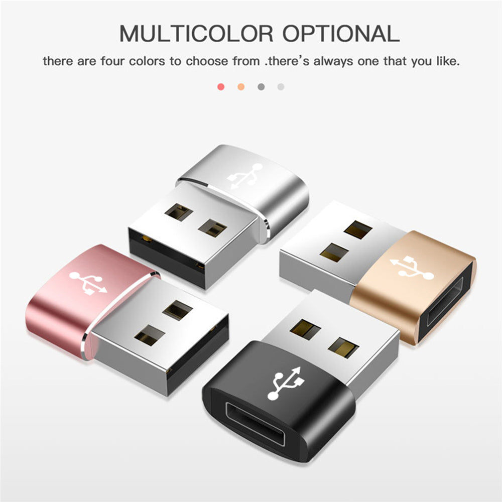 Adaptér pro data a nabíjení USB-C - USB-A Techsuit, černý