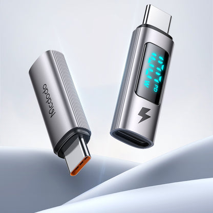 Adaptér pro data a nabíjení USB-C - USB-C McDodo OT-6090 Wales Display, černý