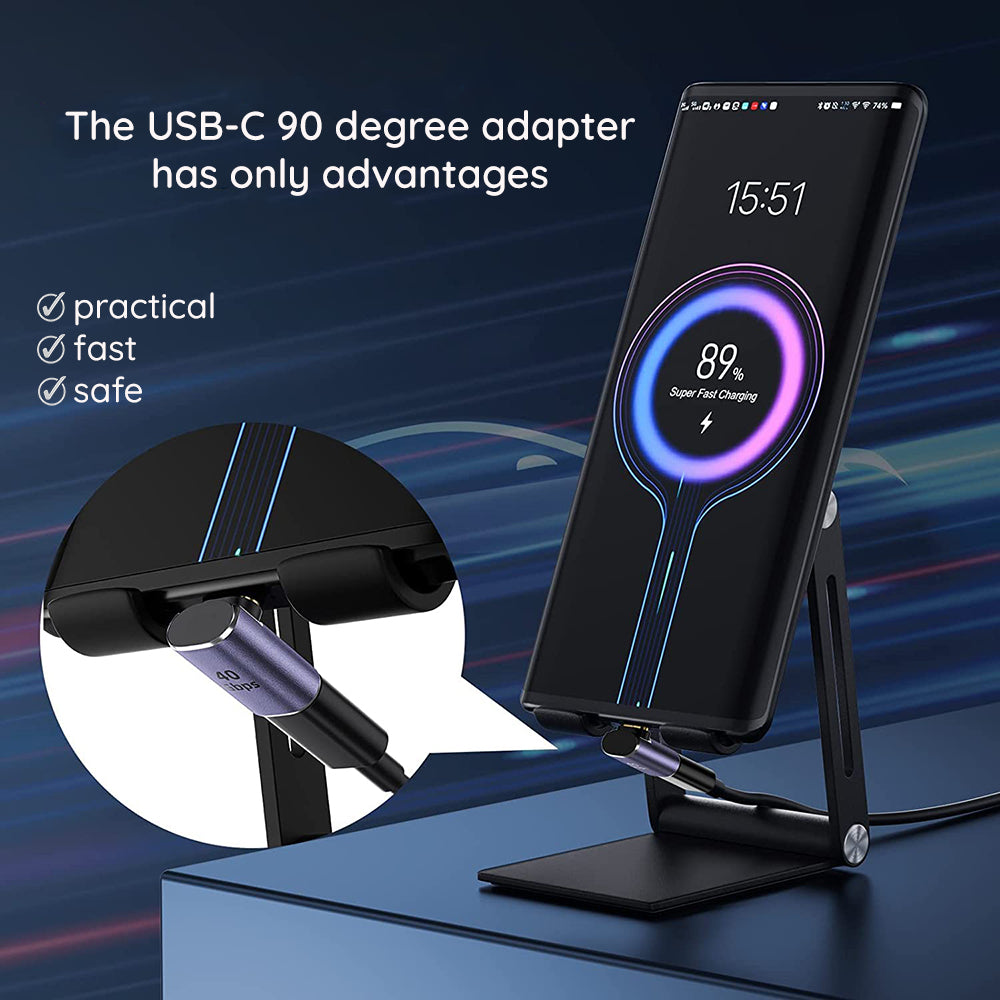 Adaptér pro data a nabíjení USB-C - USB-C Techsuit A12 TitanCoreX, šedý
