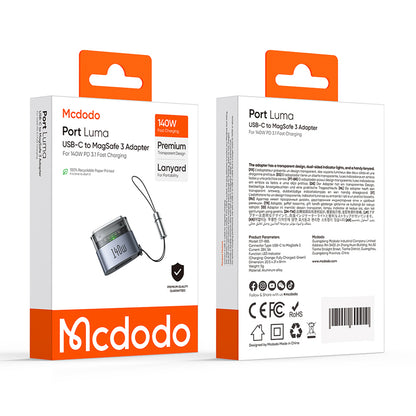 USB-C Nabíjecí adaptér - MagSafe 3 McDodo OT-8850, Černý