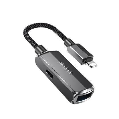 Adaptér OTG Lightning - USB-A McDodo CA-2690, Šedý