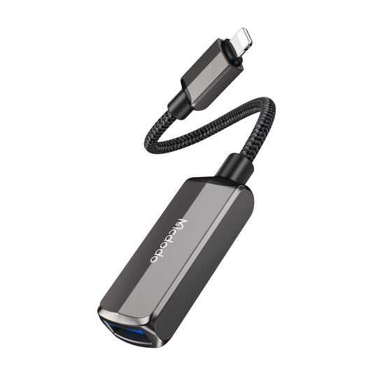 Adaptér OTG Lightning - USB-A McDodo CA-2690, Šedý