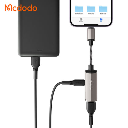 Adaptér OTG Lightning - USB-A McDodo CA-2690, Šedý