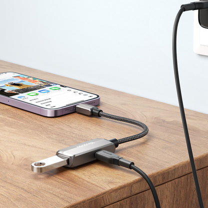 Adaptér OTG Lightning - USB-A McDodo CA-2690, Šedý