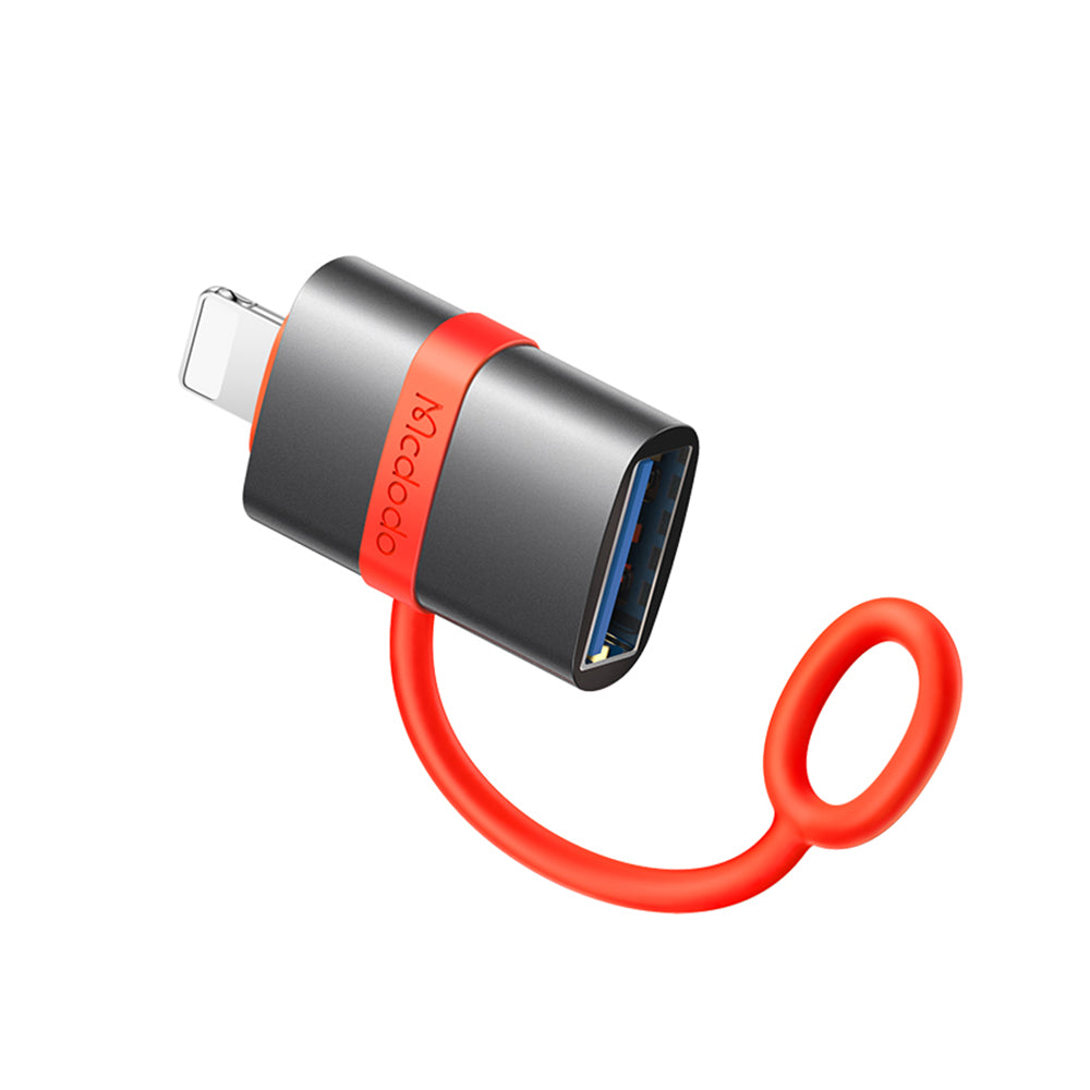 Adaptér OTG Lightning - USB-A McDodo OT-2600, šedý