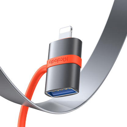 Adaptér OTG Lightning - USB-A McDodo OT-2600, šedý