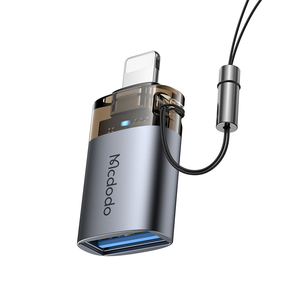 Adaptér OTG Lightning - USB-A McDodo OT-7390, Černý