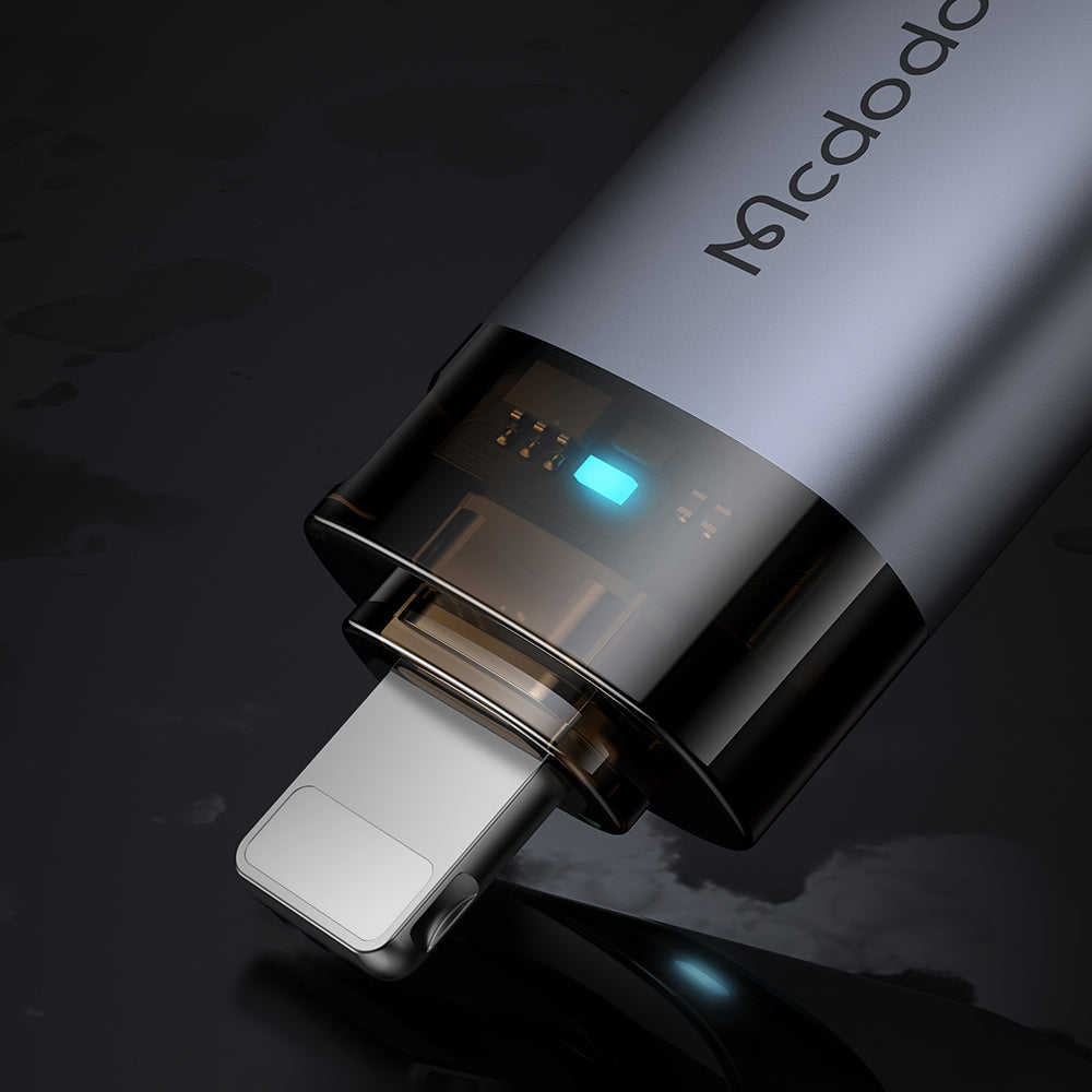 Adaptér OTG Lightning - USB-A McDodo OT-7390, Černý