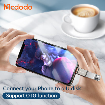 Adaptér OTG Lightning - USB-A McDodo OT-8600, Šedý