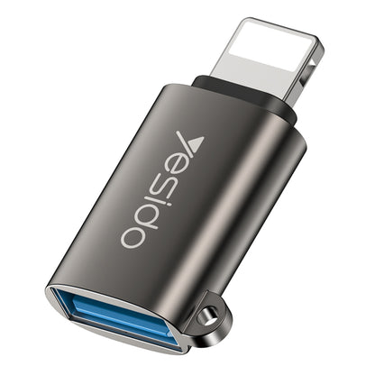 Adaptér OTG Lightning - USB-A Yesido GS14, Černý