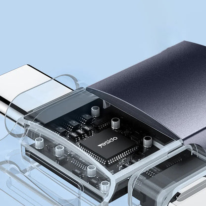 Adaptér OTG Lightning / USB-C - USB-A Yesido GS35, šedý