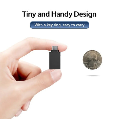 Adaptér OTG microUSB / USB-C - USB-A Techsuit A13 DuoVoltX, šedý, sada 2 kusy