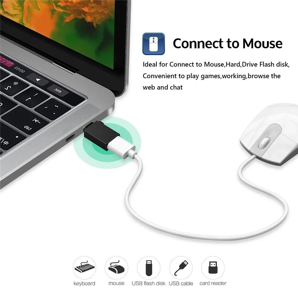 Adaptér OTG microUSB / USB-C - USB-A Techsuit A13 DuoVoltX, šedý, sada 2 kusy