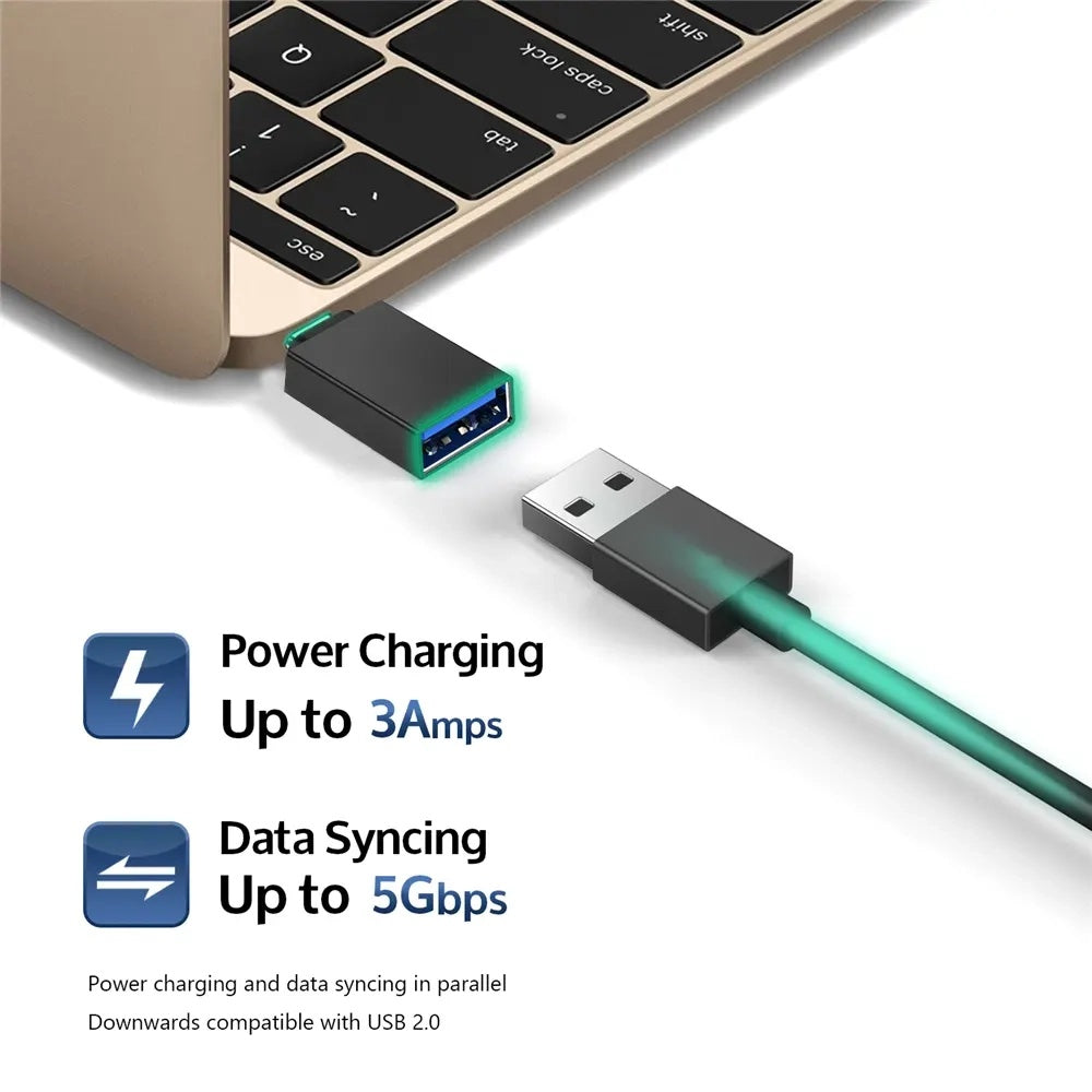 Adaptér OTG microUSB / USB-C - USB-A Techsuit A13 DuoVoltX, šedý, sada 2 kusy