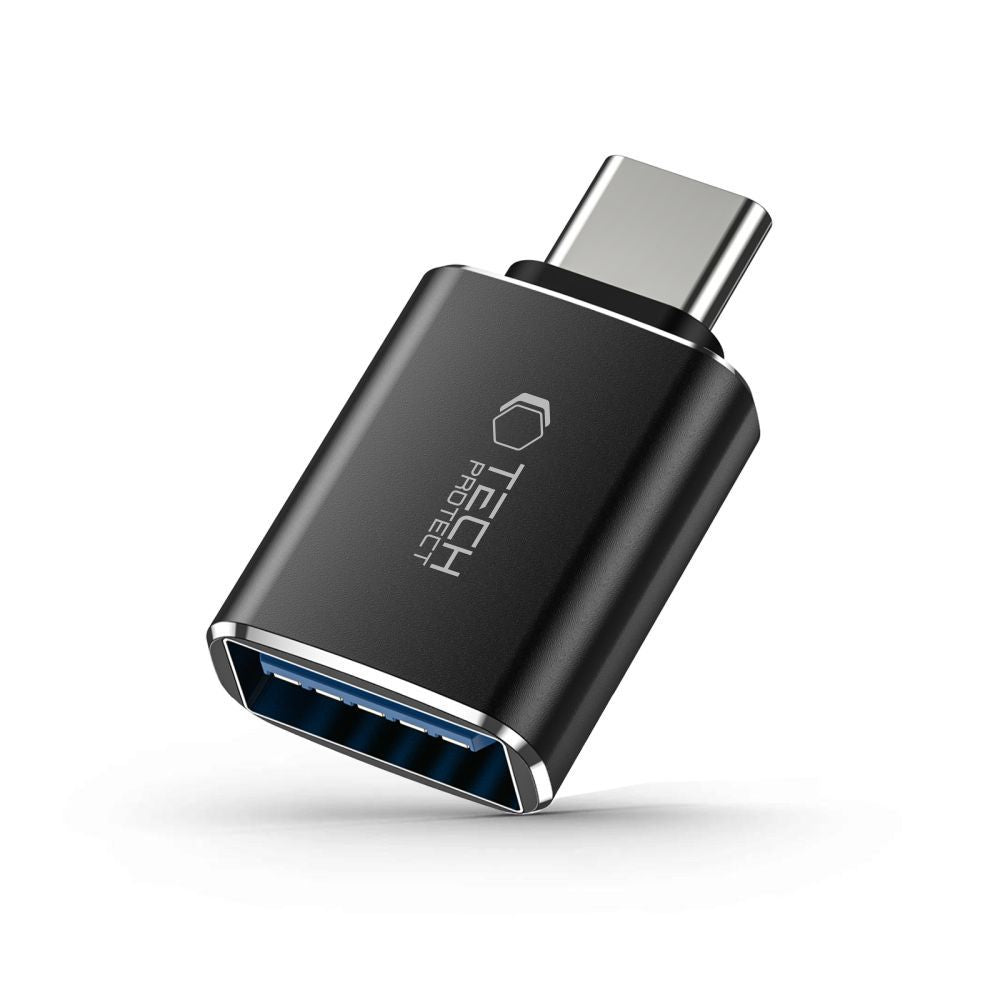 Adaptér OTG USB-C - USB-A Tech-Protect Ultraboost, Černý