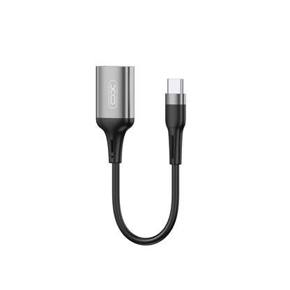 Adaptér OTG USB-C - USB-A XO Design NB201, Černý