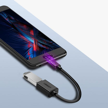 Adaptér USB-C na USB-A OTG UGREEN US154, černý 