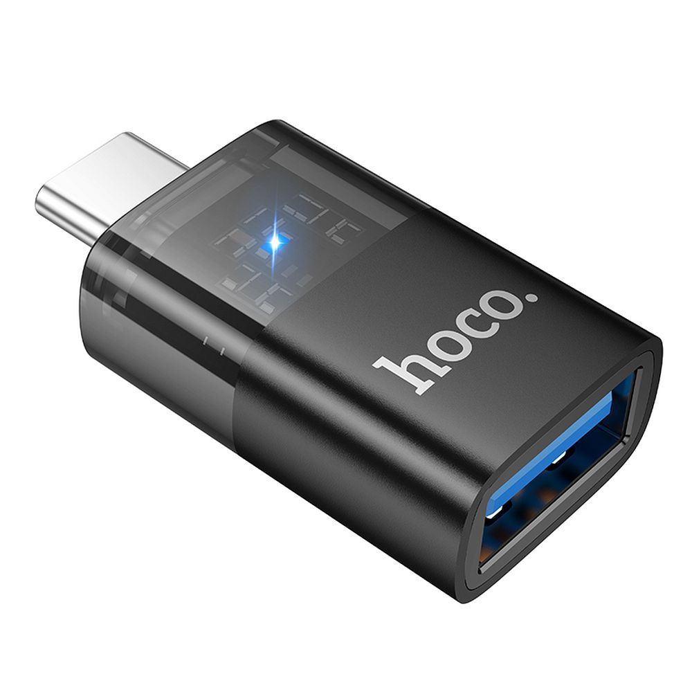 Adaptér OTG USB-C - USB-A HOCO UA36B, Černý